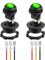 Gebildet Interrupteur à Bascule LED Vert étanche avec Coque Ronde 3Broches 12DC-20A/24VDC-10A pour Interrupteur à Bascule de Camion de Voiture Automobile Allumé/éteint-2Pack