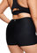 STRAWBERRY WEEKS Auslaufsichere 2.0 Boyshort Periodenunterwäsche für Damen, Übernachtungsunterwäsche, Perioden-Shorts, starker Blutfluss, nach der Geburt, Blasenleck, hält 8 Tampons (S/M), Schwarz