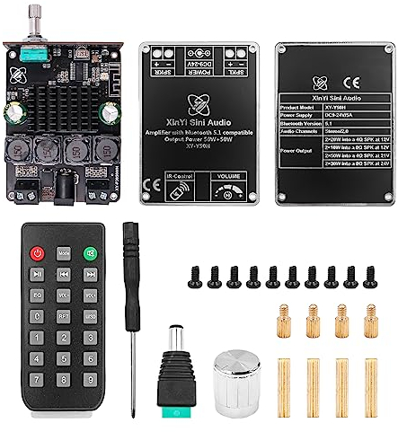 HIFI level 50W x 2 stereo Bluetooth digital power amplifier module TPA3116 with remote control Y50H