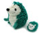 LES DÉGLINGOS PTIPOTOS by PIKTOU Herisson Maman/Bebe Vert - Peluche bébé Toute Douce - Idée Cadeau de Naissance - 21cm