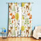 Koudi Blickdichte Vorhänge Kinderzimmer Tiere Hase Fuchs Bäume Muster Gardinen mit Ösen für Mädchenzimmer, Kinderzimmer, Babyzimmer 240 × 132cm (H × B)