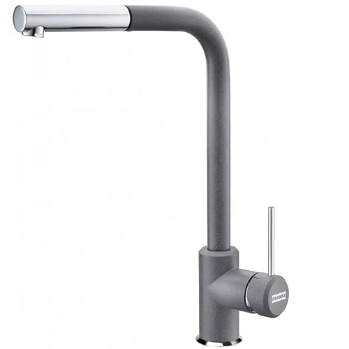 FRANKE 115.0668.381, Rubinetto per lavello da cucina Sirius L Side pull-out, Cromo/grigio pietra