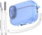 MHYALUDO Kompatibel mit Airpods Pro 2/1 Generation Hülle mit sicherem Schloss, Kompatibel mit Airpods Pro Hülle 2 Generation USB C Ladeanschluss, Weiche Hülle mit Lanyard Reinigungsstift, Blau