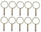 10 Stk o-Stift Schnellspannstift aus Stahl gefederter Klappstecker Dübel Anstecknadel für Ackerschlepper Schwerlast-Lynch-Pin Ring Führungsstift landwirtschaftliche Maschinen q235