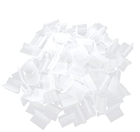 Pinzas para plántulas y herramientas de jardín, injertos de plástico para PC, la abrazadera para el cultivo de plántulas 100 y contenedor de esparcimientos de jardín 1000 (blanco, talla única)
