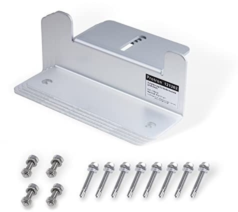 4er Set Protron Z-Halterungen für Solarmodule Befestigunswinkel PV Wand Dachmontage Halterung, Z-Winkel aus Aluminium (1x 4er Set = 4 Stück, 0% Mwst. Gemäß §12 Abs. 3 Ustg)