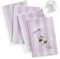 Solino Home Gestreifte Leinenservietten, 50,8 x 50,8 cm, 4 Stück, 100 % reine Leinenservietten, rosa und weiß, Bauernhaus-waschbare Stoffservietten für Frühling, Sommer, Sorrento Stripe