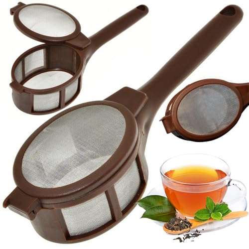 PARENCE.- Infusor de té y especias con mango ergonómico - Mini colador de hierbas, café - Versátil 14x4x3cm