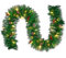 2.7M/9FT Christmas Garland with Lights, Christmas Garlands for Fireplace Stairs Artificial Wreath with 50 LED Lights and Pine Cones Berries for Xmas Tree Front Door Home Holiday Decor