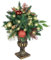 Künstlicher Weihnachtsbaum dekoriert mit Christbaumkugeln Beeren Dekozweigen im Pokal 75cm Künstlicher Christbaum Weihnachtsdeko Tannenbaum Kunstbaum Lichter Dekobaum Weihnachtsdekoration Dekoration