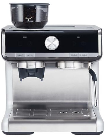 Takywep Espresso Coffee Machine with Grinder, 20 Bar Semi Automatic Espresso Maker with Milk Frother for Cappuccino, Latte, Macchiato, 94oz Water Tank, Control