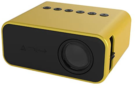 CAXUSD 1 Set Projektor Videoplayer Filmprojektionsgerät Mediaplayer Movieplayer Gelber Kunststoff