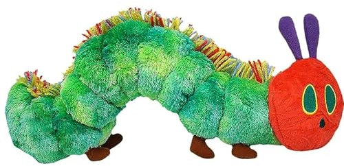 Herreicher Die kleine Raupe Nimmersatt Weiche Plüschraupe nach dem Kinderbuch Kuscheltier Puppe Baby Spielzeug (15.7Inch)