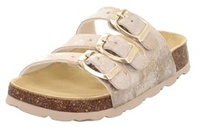 Superfit Mädchen Fussbettpantoffel 1-800113 Hausschuhe, Gold Mehrfarbig 9710, 31 EU