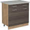 Vicco Küchenunterschrank R-Line, Schubladenschrank für die Küche, Edelgrau, 80 cm AP Marmor