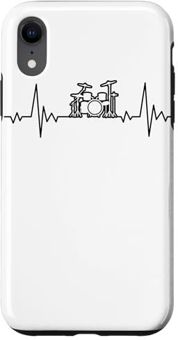 Heartbeat Batteria Batteria Batteria Musica Pulse Custodia per iPhone XR