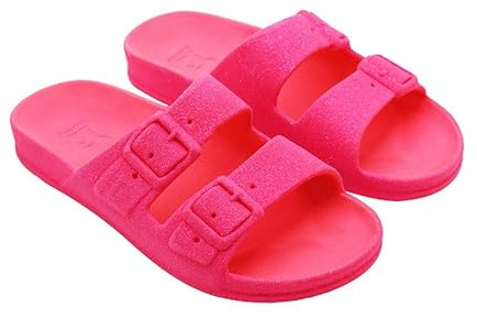 CACATOES Damen Sandalen Neon, Neon-Pink, 37 EU X-Étroit