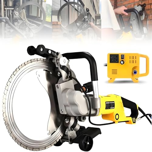 LYAYYDS Professional 5000W Electric Concrete Saw, 290mm/390mm Cutting Depth Wet/Dry Concrete Saw, 3000 RPM Cut-Off Saw for Cement, Stone, Brick 390mm/15.4