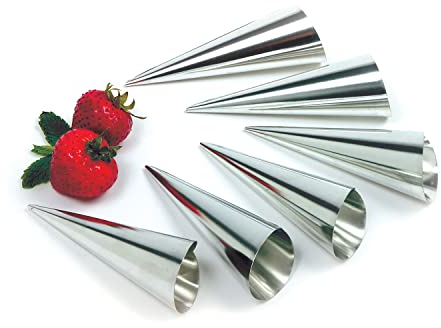 Norpro Cream Horn Molds Pasty Mold Set Of 6 New Stainless Steel 4.25 L X 1.5 D