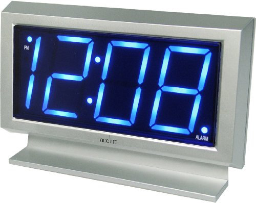 Acctim 14217 Labatt Wecker mit LED silbern