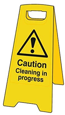 Scan SCA4703 Heavy Duty A-Board Sign - Caution Cleaning in progress