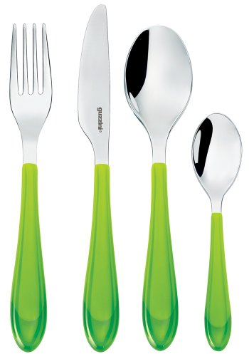 Guzzini Set 4 Pezzi Posate Gocce Verde