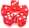 IDS Casino Craps Würfel-Set, 19 mm, Kristallrot, 5 Stück