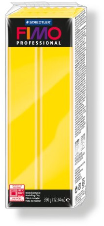 Staedtler Fimo professional Individual Large Blocks 350g, True Yellow, 350 g