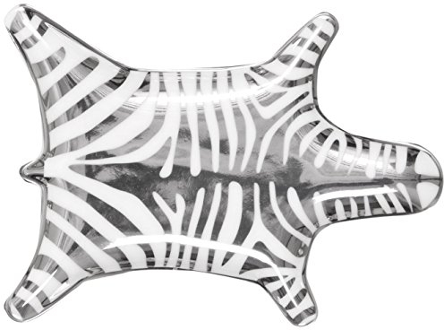 Jonathan Adler Metallic-Zebra-Schale, silberfarben