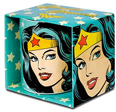 DC Comics – Tazza in ceramica – Wonder Woman Face Portrait – Toll e stabile imballato in una scatola regalo.
