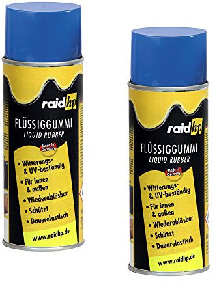 Raid HP 380233 Flüssiggummi 800ml BLAU-MATT Sprühfolie Felgenfolie. Dauerelastische Gummierung für innen und außen für Auto Boot Motorrad Quad Fahrrad Freizeit Hobby