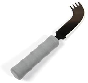 Couteau / fourchette ergonomique NELSON - Gris - 22 cm