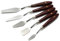 5 spatules en acier inoxydable pour peinture, outil 3D