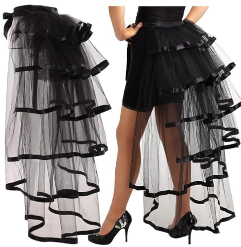 GRACEART viktorianisch Steampunk Geschäftigkeit Tutu Gürtel Spitze Unterrock