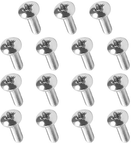 MroMax M3 x 10 mm Maschinenschrauben, Kreuzschlitz, Rundkopfschraube, 304 Edelstahl, 15 Stück