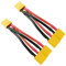 FLY RC 2pcs XT90 Parallel Adapter Y Splitter 2 Male to 1 Female for Lipo Battery Wire 12AWG