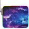 ENHANCE Grand Tapis Souris Gaming LED RGB avec Bords en Fibre Optique Transparente - Tapis De Souris avec 7 Couleurs Rvb Et 3 Effets D'éclairage, Poignée Antidérapante, Suivi De Précision - Galaxy