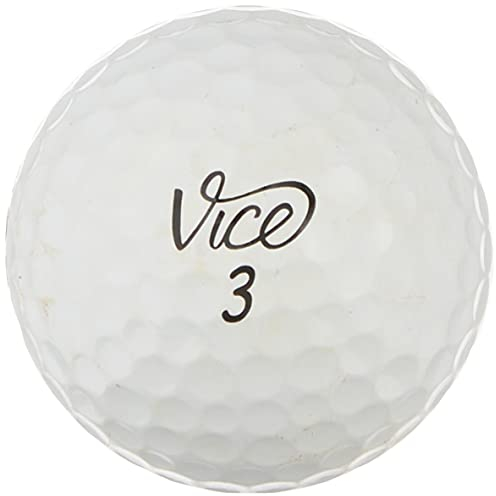 Vice Golfball-Mix – 100 Stück Near Mint Qualität gebrauchte Golfbälle (AAA Pro Pro Soft Tour Drive Golfbälle), weiß (100PK-Vice-3)