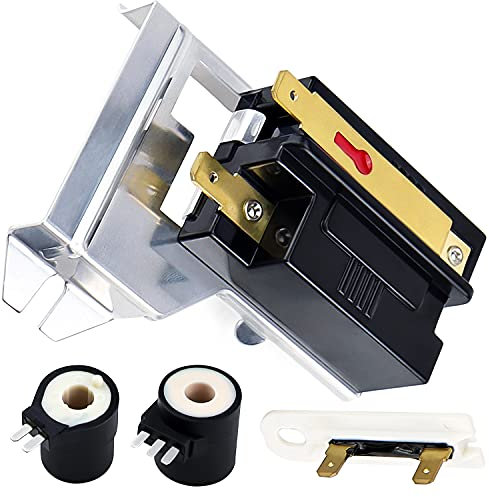 Capteur de flamme 338906 et solénoïde de vanne à gaz 279834 et pièce de rechange pour sèche-linge à fusible thermique 3392519 compatible avec les sécheurs Whirlpool Kenmore May.tag de Funmit