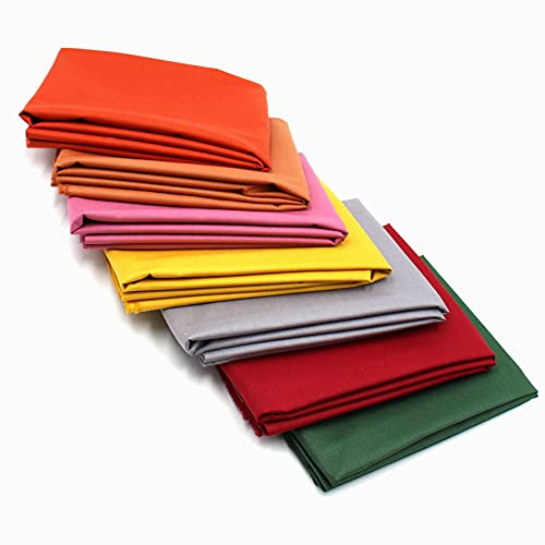 VmG-Store Baumwollstoff Set 148cm Breite 100% Baumwolle 3,5m Stoffpaket Patchwork Nähen DIY Meterware Farbset Stoffe für Kleidung Deko Basteln (7, Bunt 2)