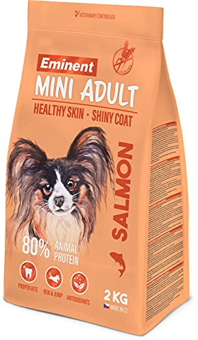 Eminent Mini | Hundefutter mit Lachs | Trockenfutter für Hunde Toy- und Mini- Rassen | Getreidefrei | 1x 2kg