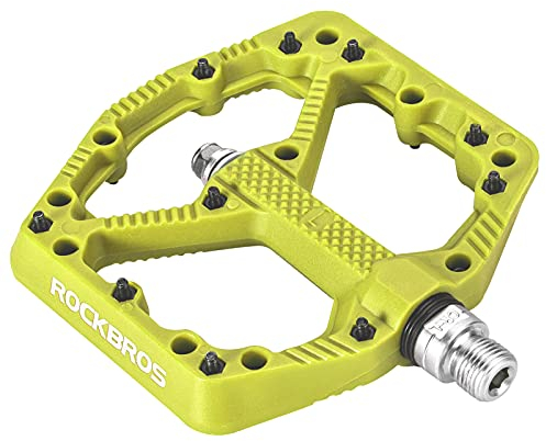 ROCKBROS Fahrradpedale Nylon MTB Pedale rutschfest Verschleißfest 9/16’’ Pedale für MTB, Rennrad, E-Bike