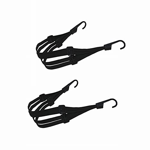 KOMUNJ 2 Stücke Gepäckspanner, Spanngurt Fahrrad, Expander mit Haken, 60-110cm Spanngurte, Haken Gepäckträger Spanngurt, Spanngurte Kurz Mit Schiebeschnalle für Motorrad Fahrrad usw