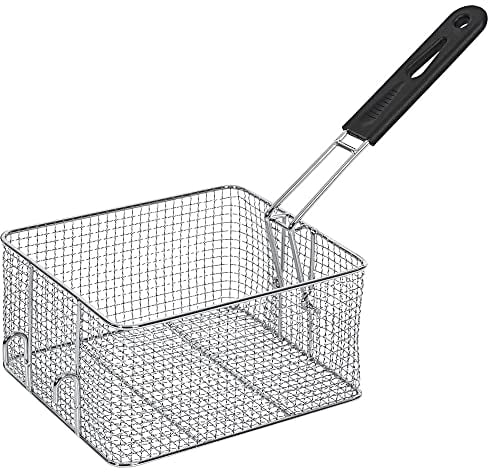 HENDI Cestello per Friggere, Cestello Frittura, Cestello per Fritte, Cestello per Patatine Fritte, con Manico, da utilizzare con HENDI Friggitrici 205815 e 205853 di 6 Litri, Acciaio Inox