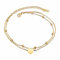 Kim Johanson Edelstahl Damen Fußkettchen *Verschiedene Modelle* in Gold | Fußkette mit Kugeln, Coins & Zirkonia | Rostfrei & Wasserfest | Fußband | Frauen Boho Schmuck | Verstellbar inkl Schmuckbeutel