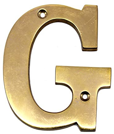 esplanade Brass House Hotel Door Name - Wall Door Plaque Alphabet Letter Z - 4 Inches (G Alphabet - 4)