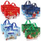 12 × Weihnachtsgeschenktüten Mit Griffen - Multifunktions-Tragetaschen Zum Einpacken Von Geschenken, Einkaufen Und Partyzubehör - Leckerei-Taschen Aus Vlies