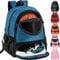 TRAILKICKER Basketballtasche aus Netzstoff, für Sport, Volleyball, Fußball, mit Ball- und Schuhfach, für Jungen, Mädchen, Herren, Damen, Ballausrüstung, Tasche, alle Sportstätten, Tk8blue,
