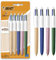 BIC 4 Farben Kugelschreiber Set 4 Colours Wood Effect, 5er Pack, in Holzoptik, nachfüllbar, Ideal für das Büro, das Home Office oder die Schule