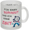 Büro Glas Tasse mit Spruch Für einen Burnout keine Zeit in bunt Kaffeetasse für Vielarbeiter im Job Kollegen Arbeiten bunt Zeit Tasse Chef Workaholic